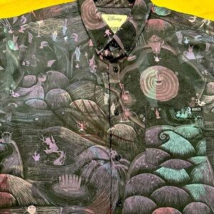 RSVLTS Disney Nightmare Before Christmas short sleeve button down shirt XL